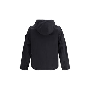 Stone Island Black Cotton Shell Jacket