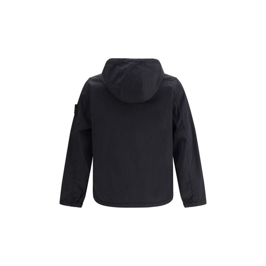 Stone Island Black Cotton Shell Jacket