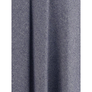 Sara Roka Blue Cotton Midi Skirt