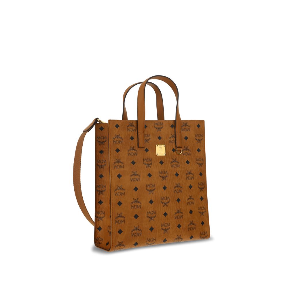 MCM Brown Polyethylene Shoulder Bag
