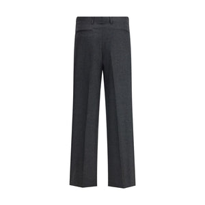 Vivienne Westwood Gray Fleece Wool Casual Pants