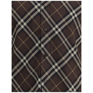 Burberry Brown Cotton Pattern Shirt