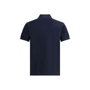 Burberry Blue Cotton Polo Shirt