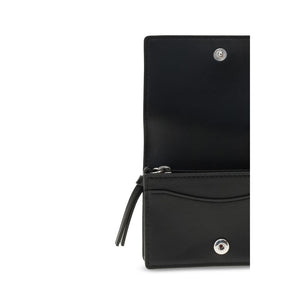Ganni Black Recycled Leather Wallet
