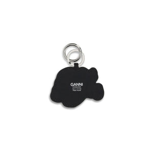 Ganni Multicolor Recycled Leather Keychain