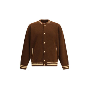 Laneus Brown Cashmere Bomber