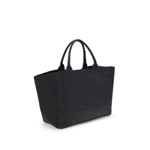 Ganni Black Cotton Shoulder Bag