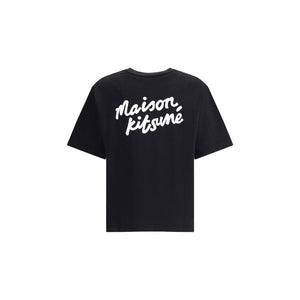 Maison Kitsuné Black Cotton T-Shirt