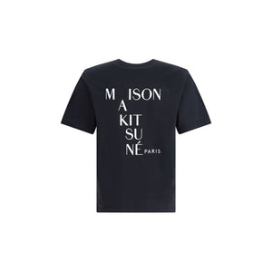 Maison Kitsuné Black Cotton T-Shirt