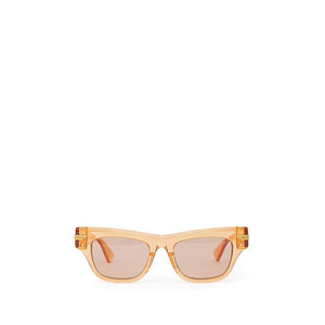Bottega Veneta Orange Acetate Sunglasses
