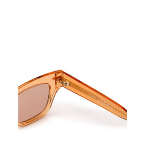 Bottega Veneta Orange Acetate Sunglasses