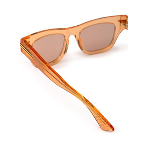 Bottega Veneta Orange Acetate Sunglasses