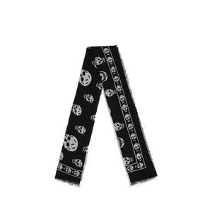 Alexander McQueen Black Modal Scarf
