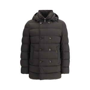 MooRER Black Polyamide Coat