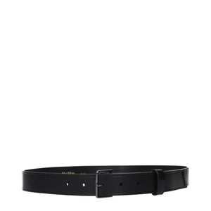Max Mara Black Leather Regular Belt