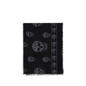 Alexander McQueen Black Modal Scarf