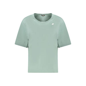 K-WAY Green Cotton Women T-Shirt
