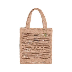 Chloé Brown Raffia Shoulder Bag