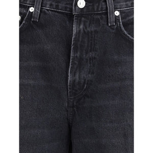 Citizens of Humanity Black Recycled Cotton High-Waisted Jean