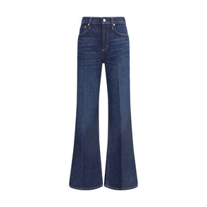 Citizens of Humanity Blue Cotton Flared Jeans
