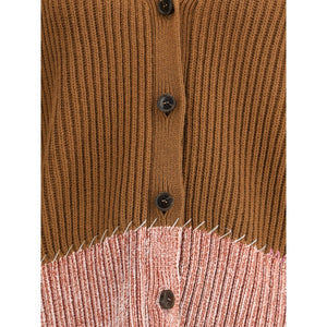 Marni Brown Viscose Cardigan