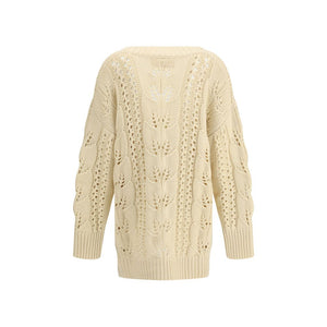 Ermanno Scervino Beige Cashmere Cardigan