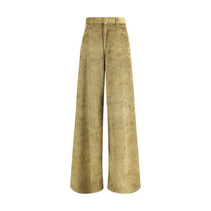 Petar Petrov Gold Cotton Casual Pants