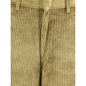 Petar Petrov Gold Cotton Casual Pants