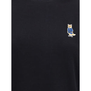 Maison Kitsuné Black Cotton T-Shirt