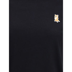 Maison Kitsuné Black Cotton T-Shirt