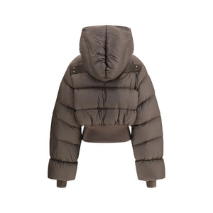 Rick Owens Brown Nylon Coat