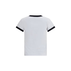Ganni White Cotton T-Shirt