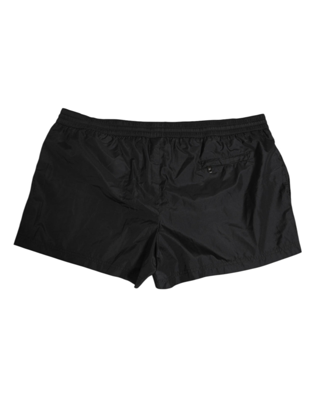 Dolce & Gabbana Black Logo Polyester Beachwear Shorts Swimwear