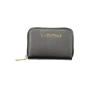 Mario Valentino Black Polyurethane Women Wallet