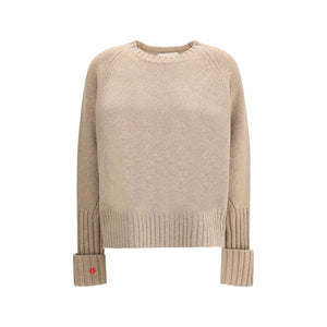 Tory Burch Beige Merino Wool Sweatshirt