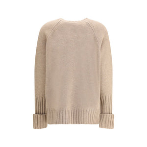 Tory Burch Beige Merino Wool Sweatshirt