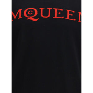 Alexander McQueen Black Wool Sweatshirt