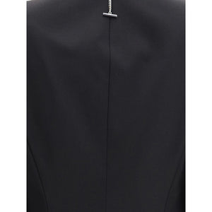 Alexander McQueen Black Wool Coat