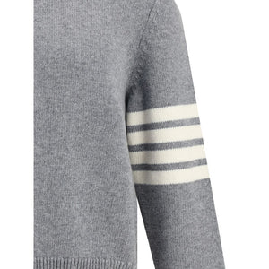Thom Browne Gray Fleece Wool Sweatshirt