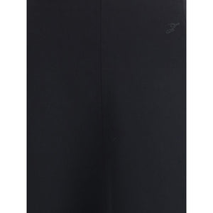 Jacquemus Black Cotton Midi Skirt