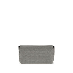 Brunello Cucinelli Gray Leather Shoulder Bag