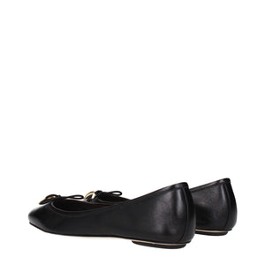 Chloé Black Leather Ballet Flats