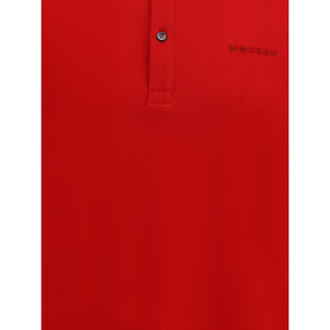 Alexander McQueen Red Cotton Polo Shirt