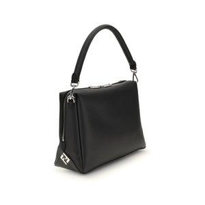 Fendi Black Calf Leather Bos Taurus Shoulder Bag