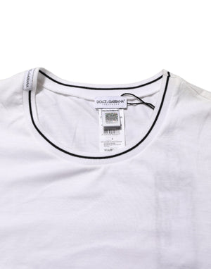 Dolce & Gabbana White Short Sleeves Round Neck Men Underwear T-shirt