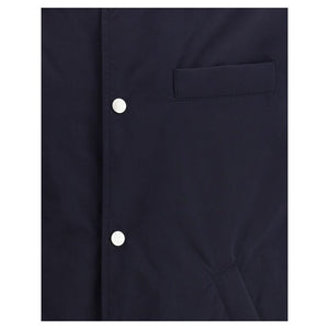 Brunello Cucinelli Blue Nylon Full-Length Jacket