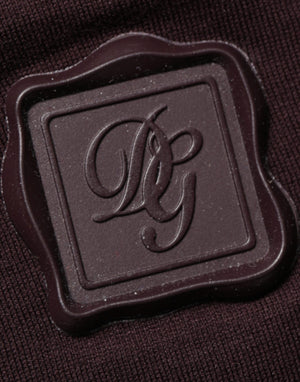 Dolce & Gabbana Brown Logo Plaque Cotton Crew Neck T-shirt