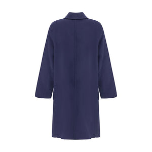 Tory Burch Blue Wool Coat