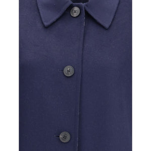 Tory Burch Blue Wool Coat