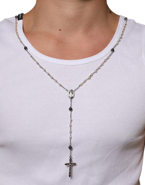 Dolce & Gabbana White Cotton Chain Necklace Tank Top T-shirt